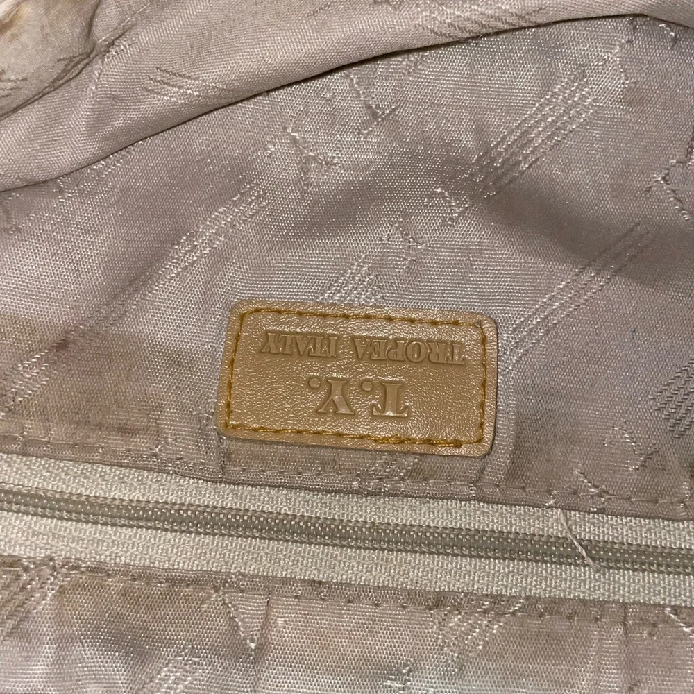 Elegant Tropea Italy Brown Patterned Shoulder Bag - Picture 7 of 11